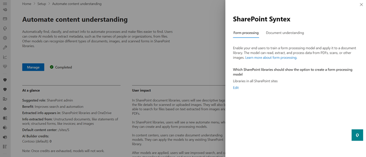 SharePoint Syntex – Set up Syntex in your tenant